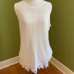 Spanner tank top, white. Size small.